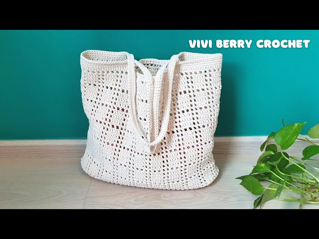 CROCHET PATTERN the Tory Crochet Bucket Tote Crochet Tote 