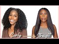 Curly To Straight | Little To No Breakage | Relaxed Hair