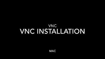 Installing VNC viewer mac