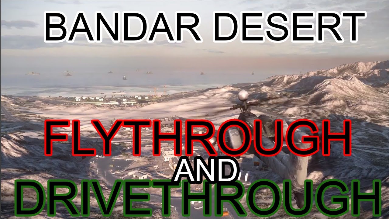 the beauty of battlefield | bandar desert flythrough and drivethrough 1080p