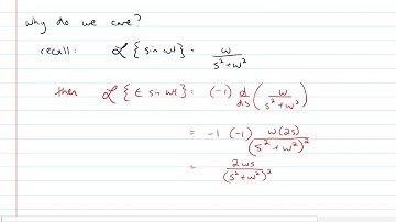 Differential Equations:  Derivatives of Laplace transforms