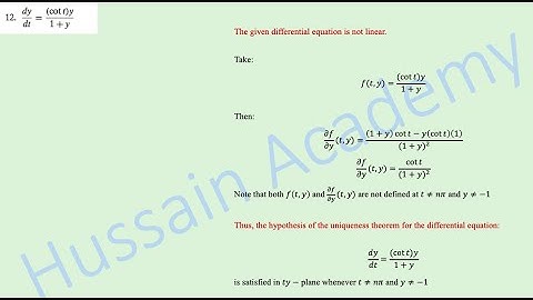 Differential Equation (Boyce). Chapter 2.4. Full Solution