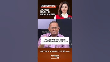 Prabowo Tak Ingin Jadi Cawapres Ganjar #shorts