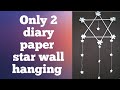 Simple and easy star wall hanging craft ideas / home decorating.