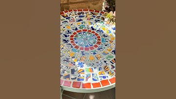 I Built A Mosaic Table Using Only Broken Tiles