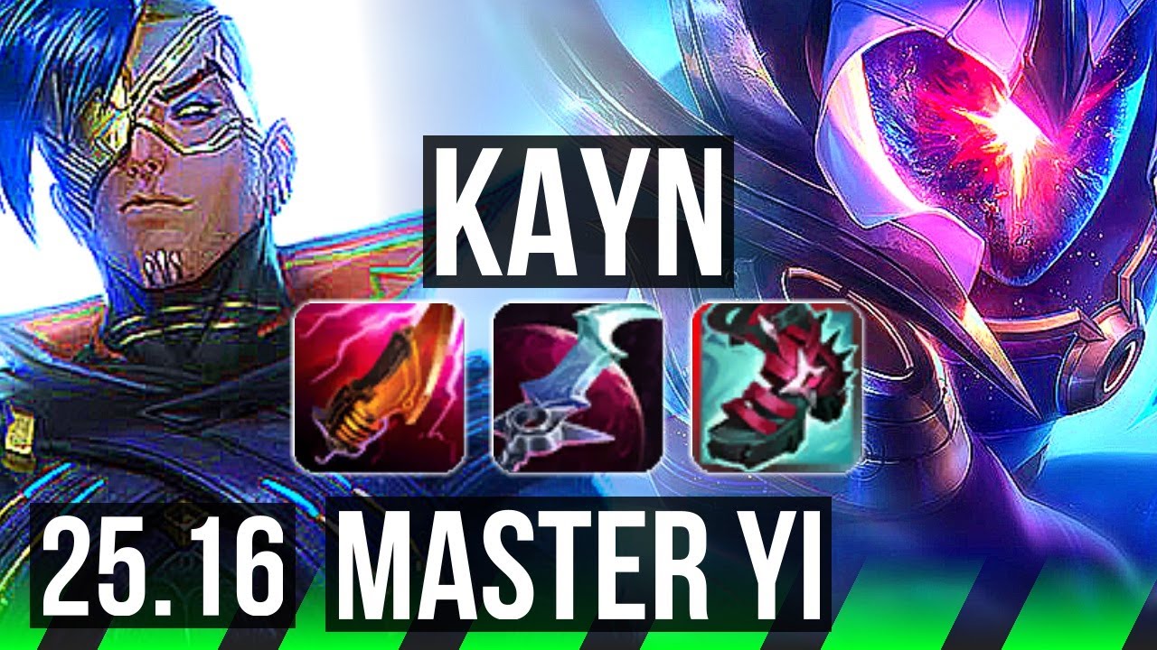 KAYN vs MASTER YI (JGL) | Legendary | KR Diamond | 25.16