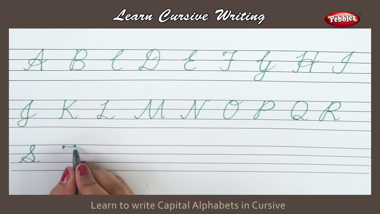 Abc Chart In Cursive