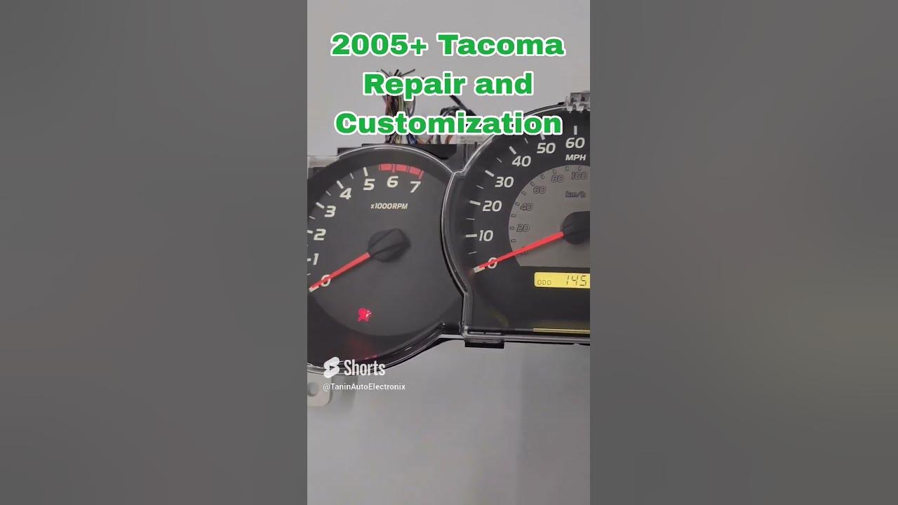 Fix repair toyota tacoma gauges speedometer p0500 white led upgrade