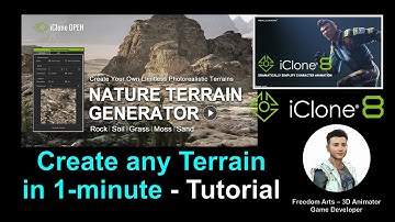 Create your own terrain - Nature Terrain Generator - iClone 8 Tutorial