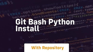 git bash python install