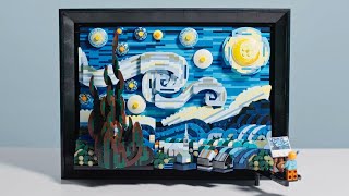 Building Vincent van Gogh&#39;s &quot;Starry Night&quot; LEGO set with MoMA staff