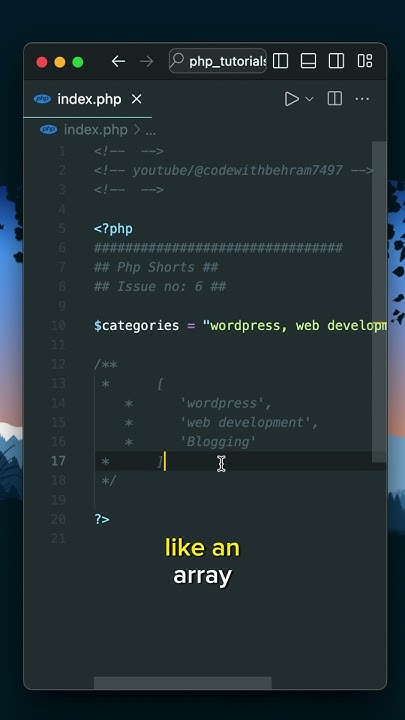 The explode() function in Php #php #shorts - YouTube