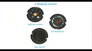 Buki - Recharge De 3 Disques Pour Planétarium - Lune, Europe Et Mars - Compatible Avec Planétarium HD 8002
