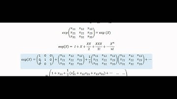 The exponential of a matrix - MATHS