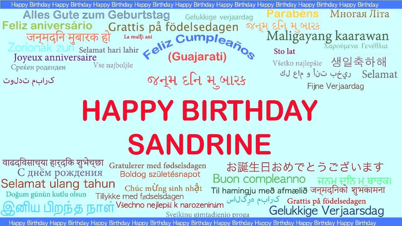 Sandrine Languages Idiomas Happy Birthday Youtube