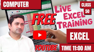 50 Class Microsoft Excel Beginner ! MS Excel  Live Class By Mahesh Sir !Computer Training Mahesh Sir