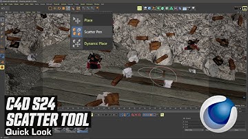 Cinema 4D S24 Scatter Tool First Look