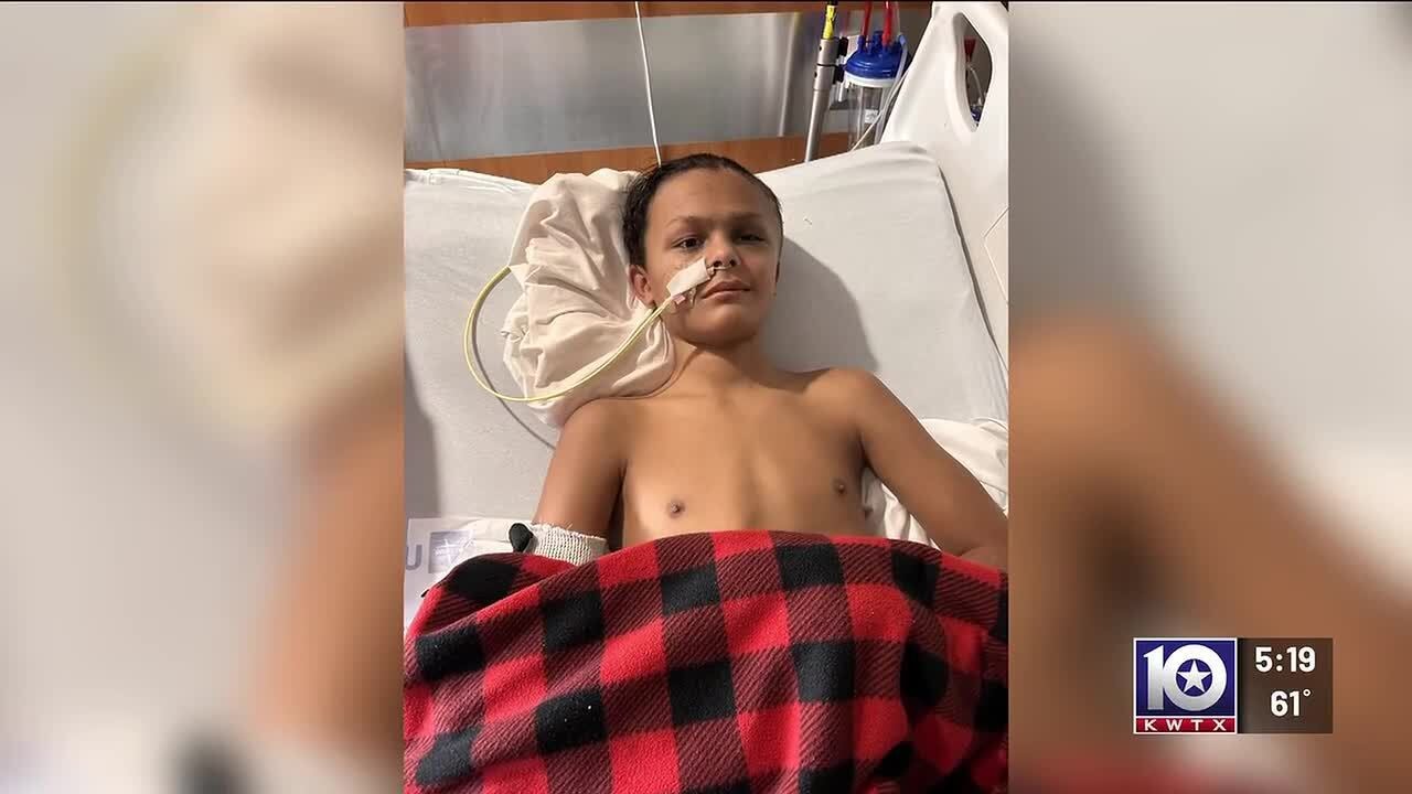 Central Texas teen shot in the head on Christmas smiles for his family for first time