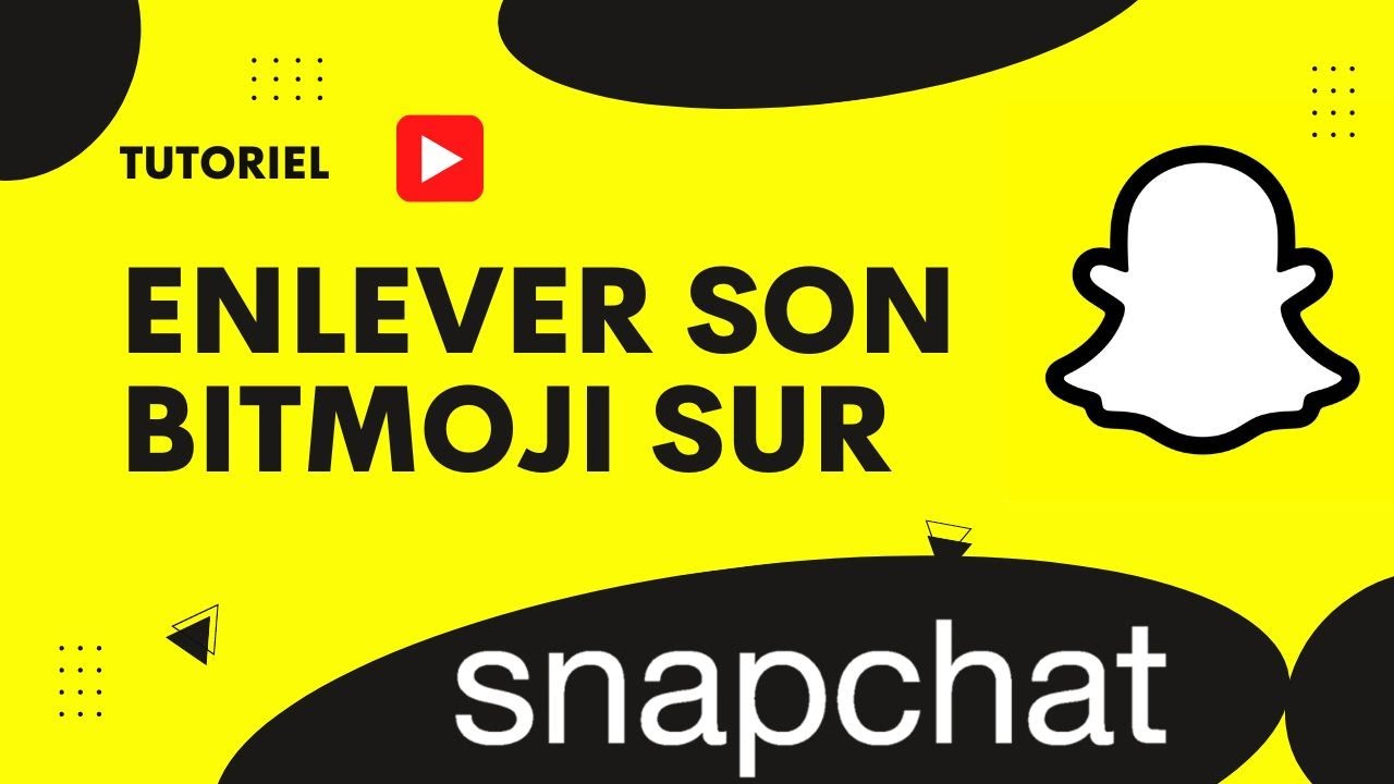 Comment enlever son bitmoji sur Snap, enlever son avatar sur Snap - YouTube