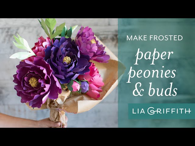 How To Make A Paper Peony With Frosted Paper