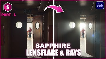 Add Lens Flare and Rays in After Effects using @BorisFXco Sapphire Plugin