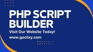 GoClixy - Effortlessly Build Web Application with PHP Script Builder