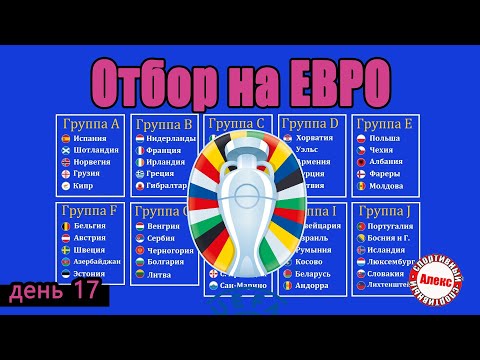 Отбор на Евро 2024. 17 день. Результаты. Таблица. Расписание. Кара Хорватии.