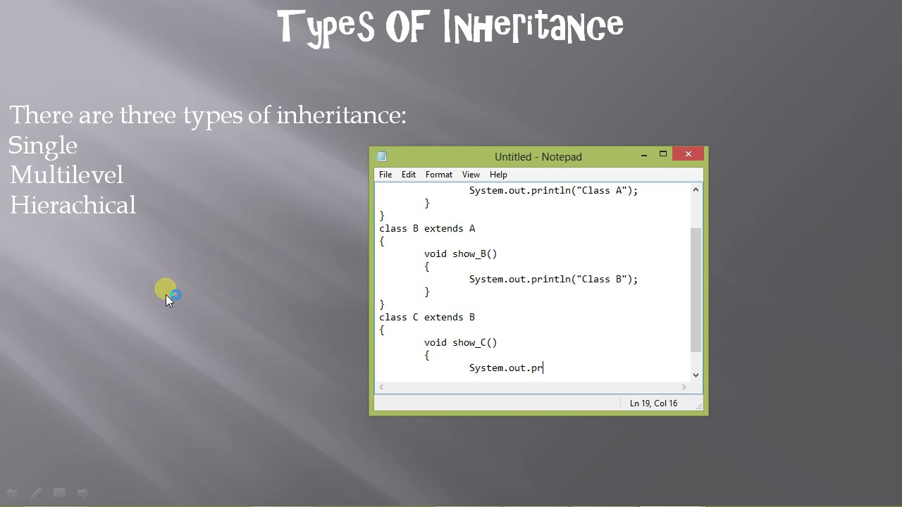 Java Inheritance Part 2 By Mihir Modi - YouTube