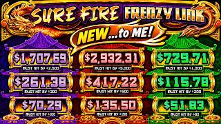 SURE FIRE FRENZY LINK Slot! LIVE PLAY and BONUS in NEW TO ME Slot at the PALMS CASINO in LAS VEGAS!