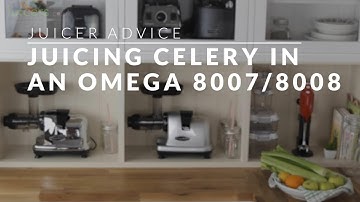 Juicing Celery in an Omega 8007/8008