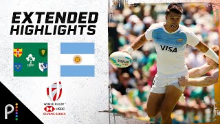 Ireland v. Argentina | 2024 HSBC WORLD RUGBY SEVENS HIGHLIGHTS | 1/28/23 | NBC Sports