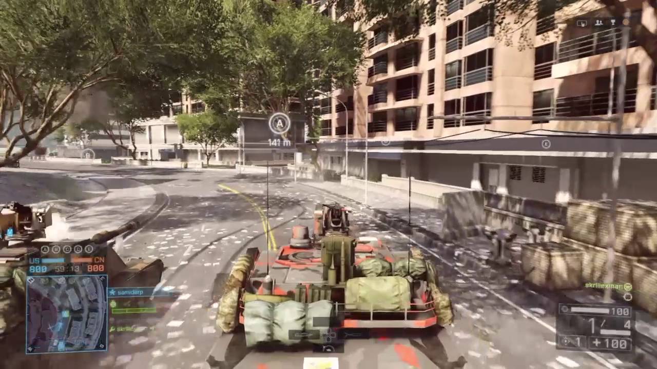 Battlefield 4 tank gameplay YouTube