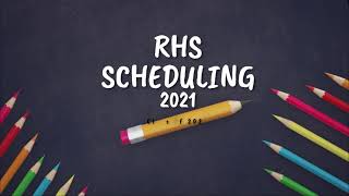 Class of 2025  - RHS Scheduling