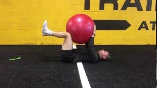 Deadbug Stability Ball Holds