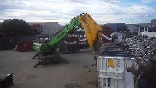 Future Metals- Sennebogen 830M with Genesis GXP400 Shear & Quick Coupler