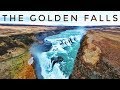 UNREAL ICELAND DRONE FOOTAGE - THE GOLDEN FALLS - 4K (GULLFOSS)
