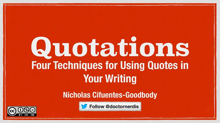 Using Quotations in Academic Writing