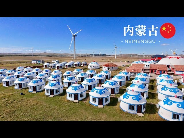 内モンゴルvlog🇨🇳】360度大草原！遊牧民の暮らしを体験🏕 ゲル紹介