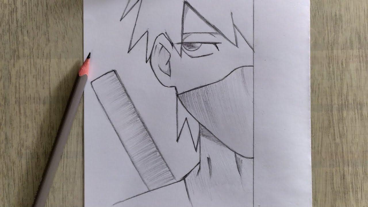 Como dibujar a kakashi facil paso a paso || dibujar anime || How to draw anbu  kakashi - thptnganamst.edu.vn