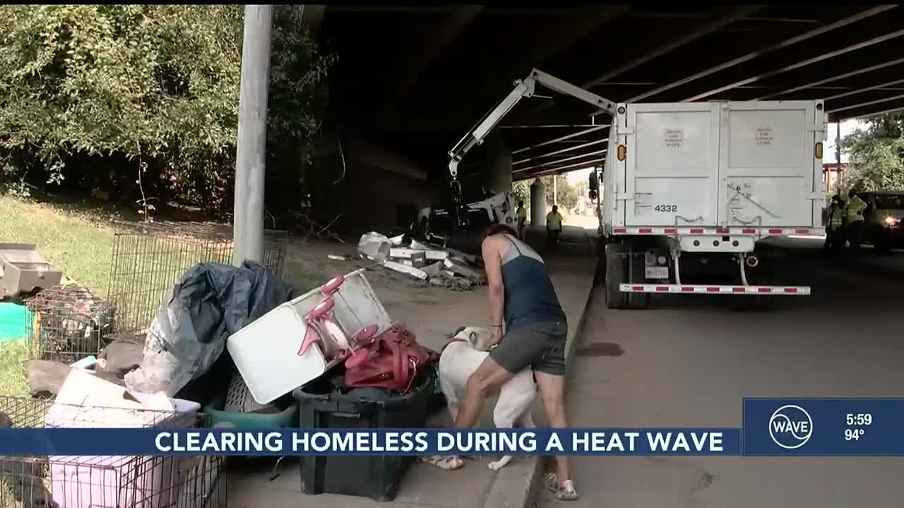 Metro Louisville does not heed warning to stop clearing homeless camps during heatwave