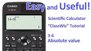 ClassWiz Calculator Tutorial -  Pre-Algebra 3-6 Absolute value screenshot 2