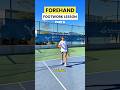 Tennis Forehand Footwork Lesson - Part II (Open Stance) 🎾 #tennis #tennisforehand #forehand