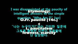 WordBank [paucity]