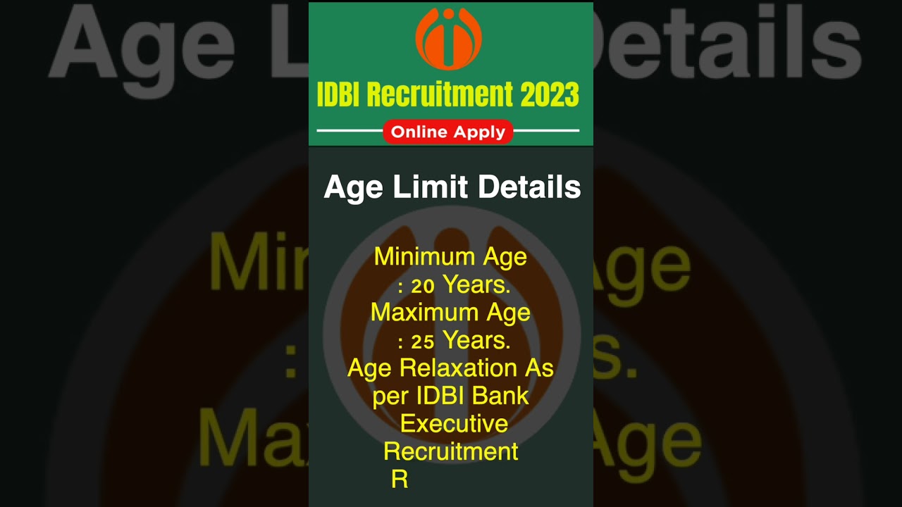 IDBI Bank Executive Recruitment 2023 Apply Online for 1036 Post 