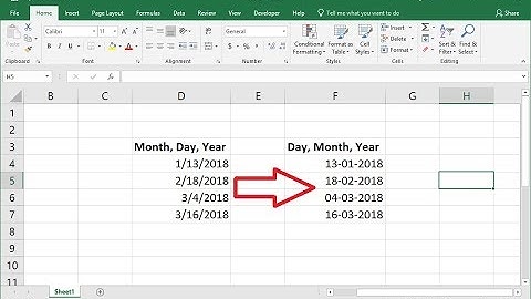 MS Excel: How to Change US Date Format to UK, India Date Format
