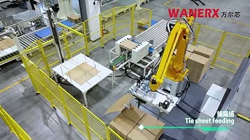 Automated 50kg Palletizing with Industrial Robots | Corrugated Cardboard Paper Stacking