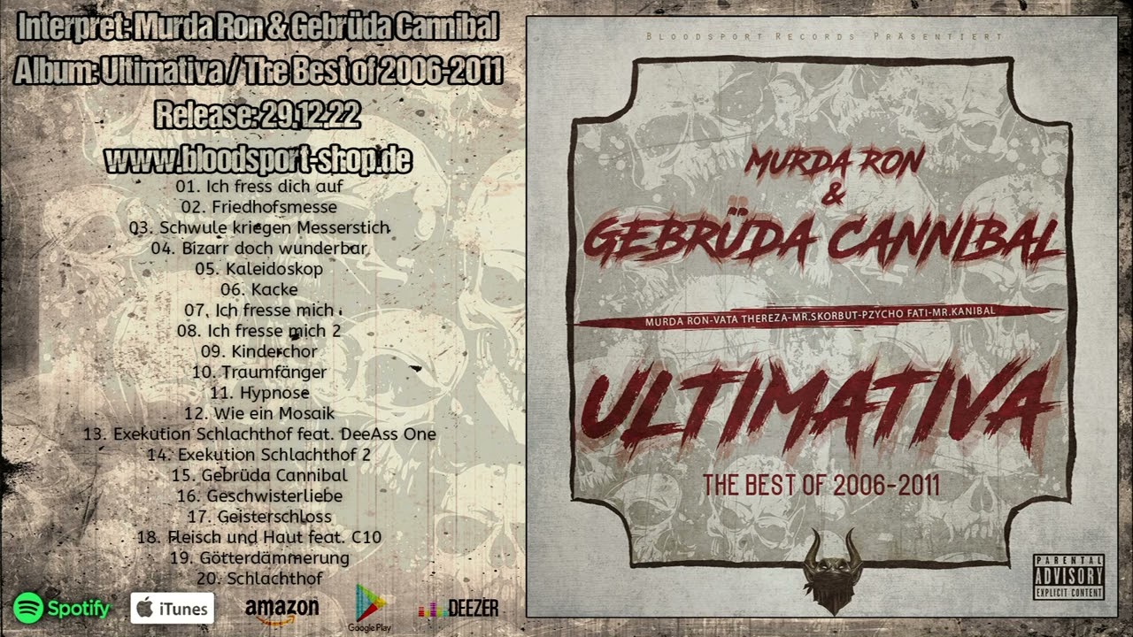 Murda Ron & Gebrüda Cannibal - Ultimativa / The Best of 2006-2011 (Album Snippet)