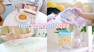 Vlog ep.18 แกะพัสดุ Dimoo Animal Kingdom ทำวาฟเฟิล เปลี่ยน keycap mechanical keyboard Nintendo 2DS