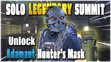 The Division 2 | SUMMIT *FLOOR 100* LEGENDARY DONE SOLO & UNLOCK HUNTERS MASK ADAMANT | TU11