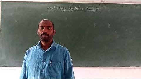 Multi byte addition program